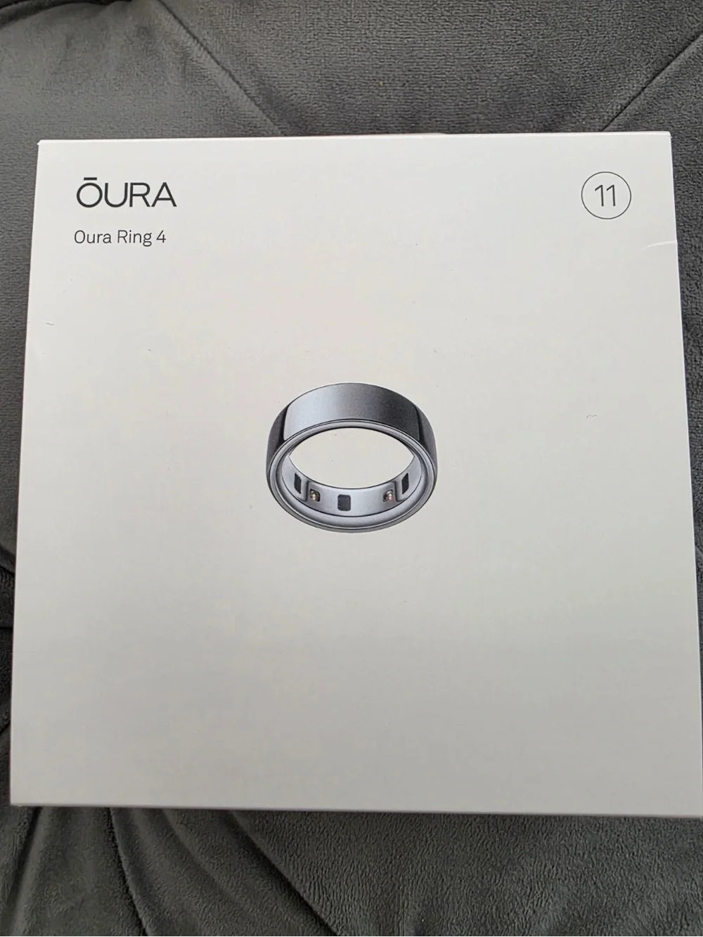 Oura Ring 4 Silver Smart Ring - Size 11